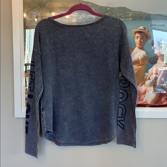 💕HP💕Vintage Havana blue long sleeve top - Picture 4 of 12